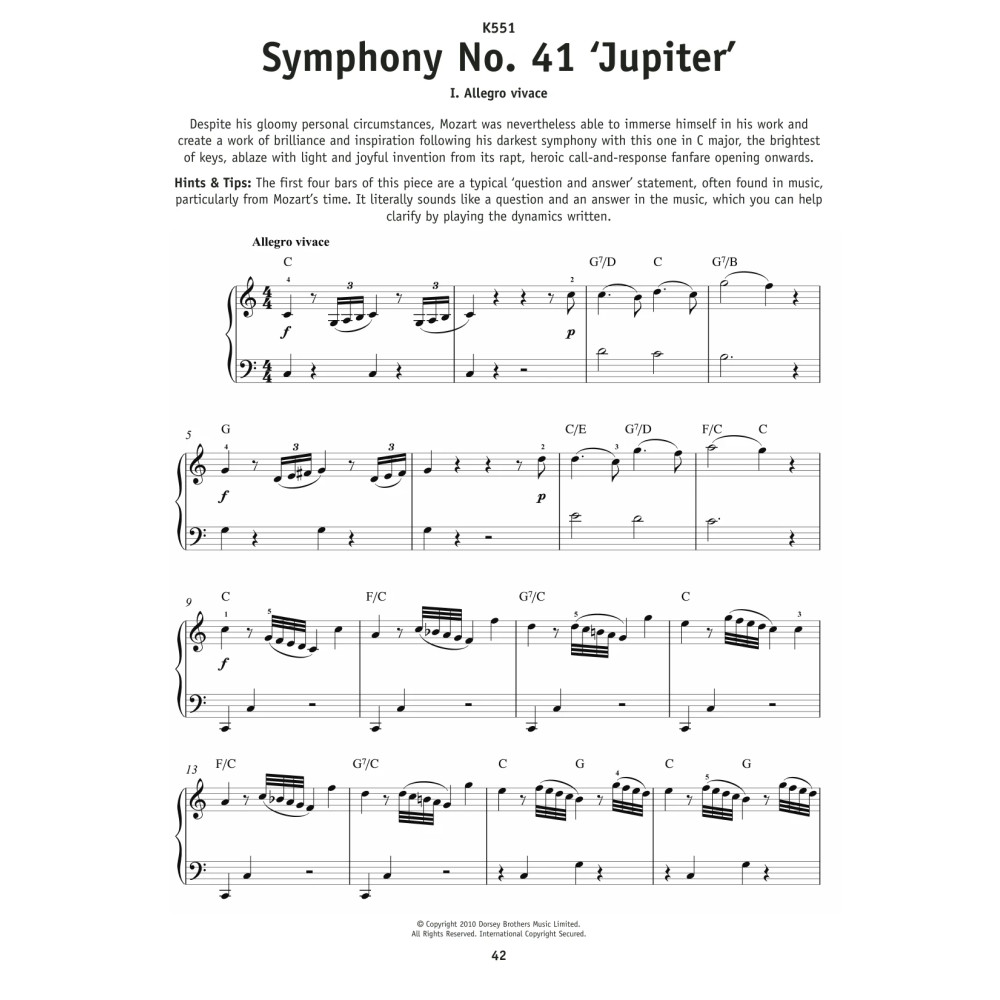 Symphony No. 41 In C Major ("Jupiter"), First Movement Excerpt