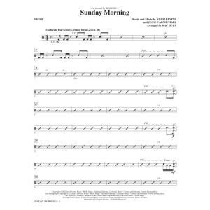 Sunday Morning (arr. Mac Huff) - Drums