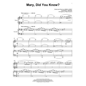 Mary, Did You Know? (arr. Phillip Keveren)