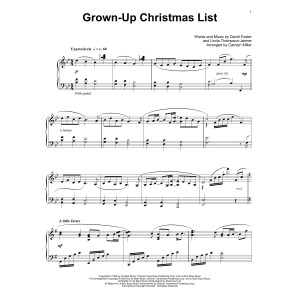Grown-Up Christmas List (arr. Carolyn Miller)