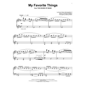 My Favorite Things (arr. Melody Bober)