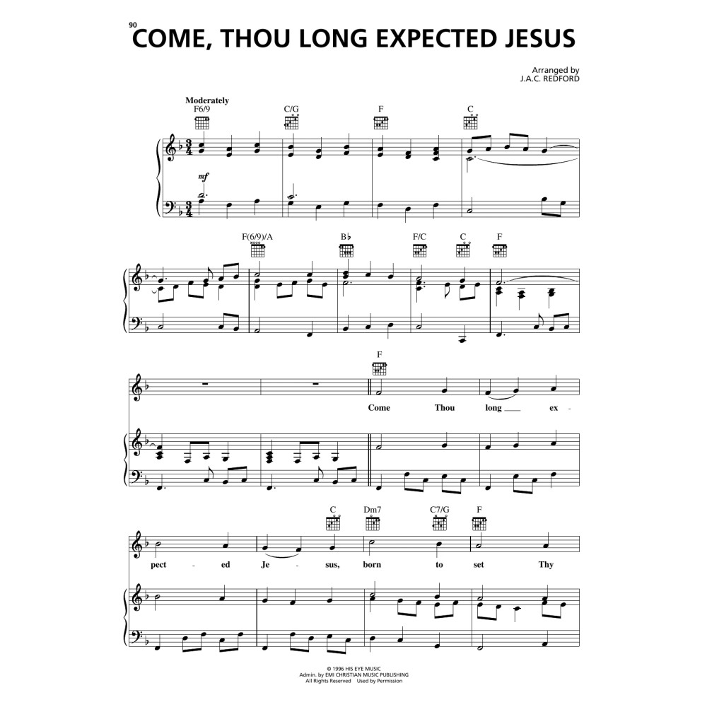 Come, Thou Long Expected Jesus