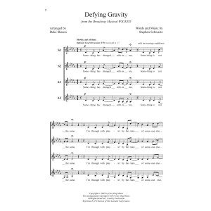 Defying Gravity (from Wicked) (arr. Deke Sharon)