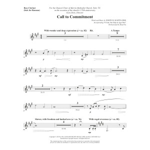 Call To Commitment - Bass Clarinet (sub. Bassoon)