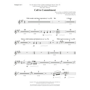 Call To Commitment - Bb Trumpet 2,3