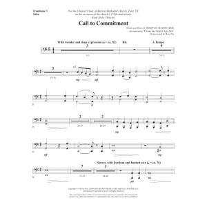 Call To Commitment - Trombone 3/Tuba