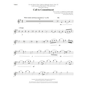 Call To Commitment - Violin 1