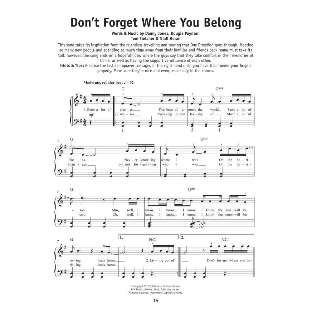 Don't Forget Where You Belong