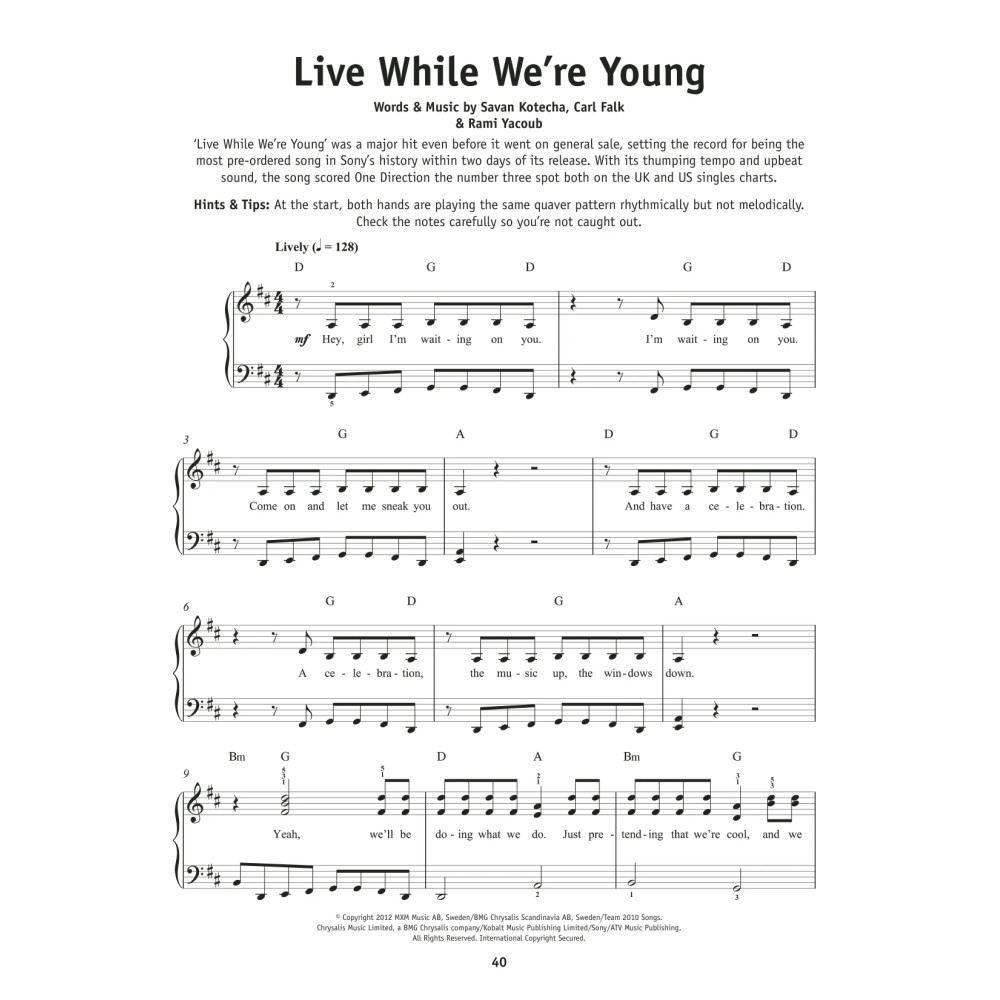 Live While We're Young