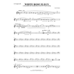White Rose Elegy - Bb Trumpet 1