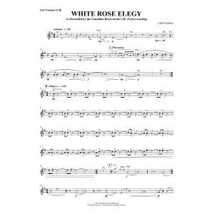 White Rose Elegy - Bb Trumpet 2