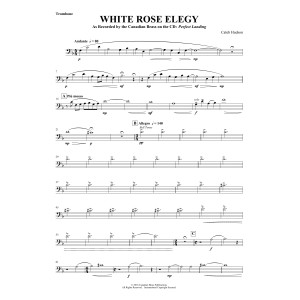 White Rose Elegy - Trombone