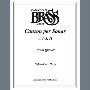 Canzon per Sonar A 4-5, II - Bb Trumpet 1