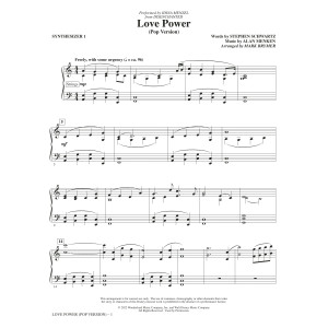 Love Power (from Disenchanted) (arr. Mark Brymer) - Synthesizer I