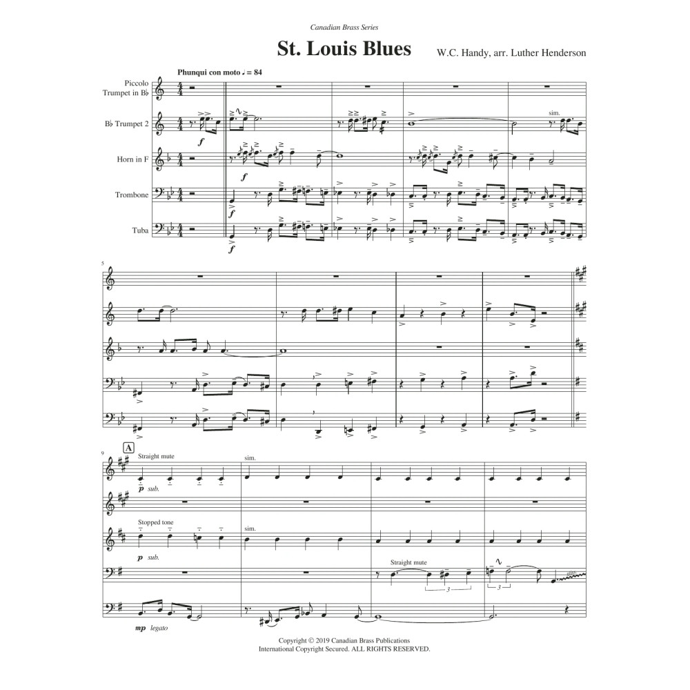 St. Louis Blues - Full Score