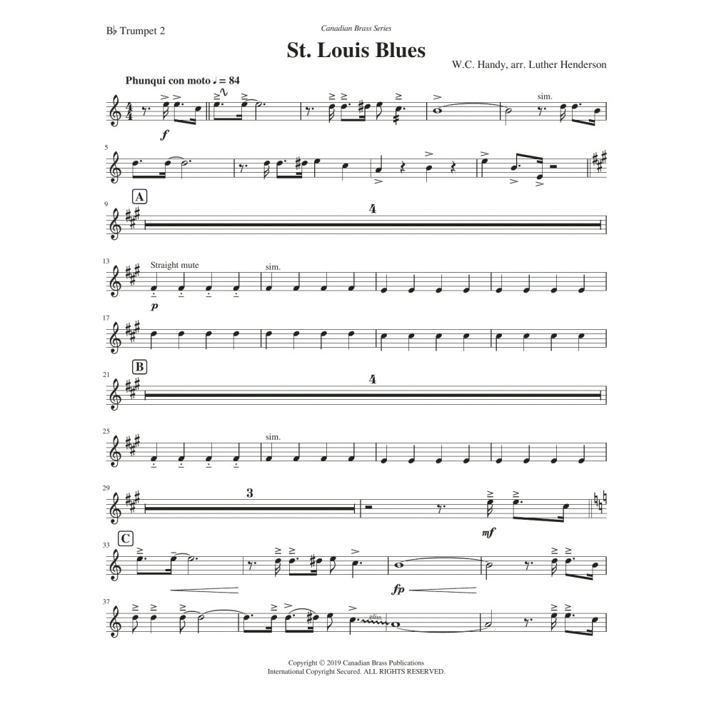 St. Louis Blues - Bb Trumpet 2