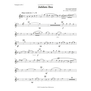 Jubilate Deo - Bb Trumpet 2