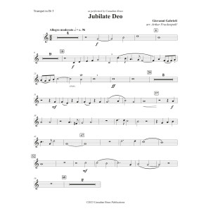 Jubilate Deo - Bb Trumpet 3