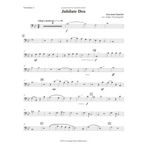 Jubilate Deo - Trombone 2