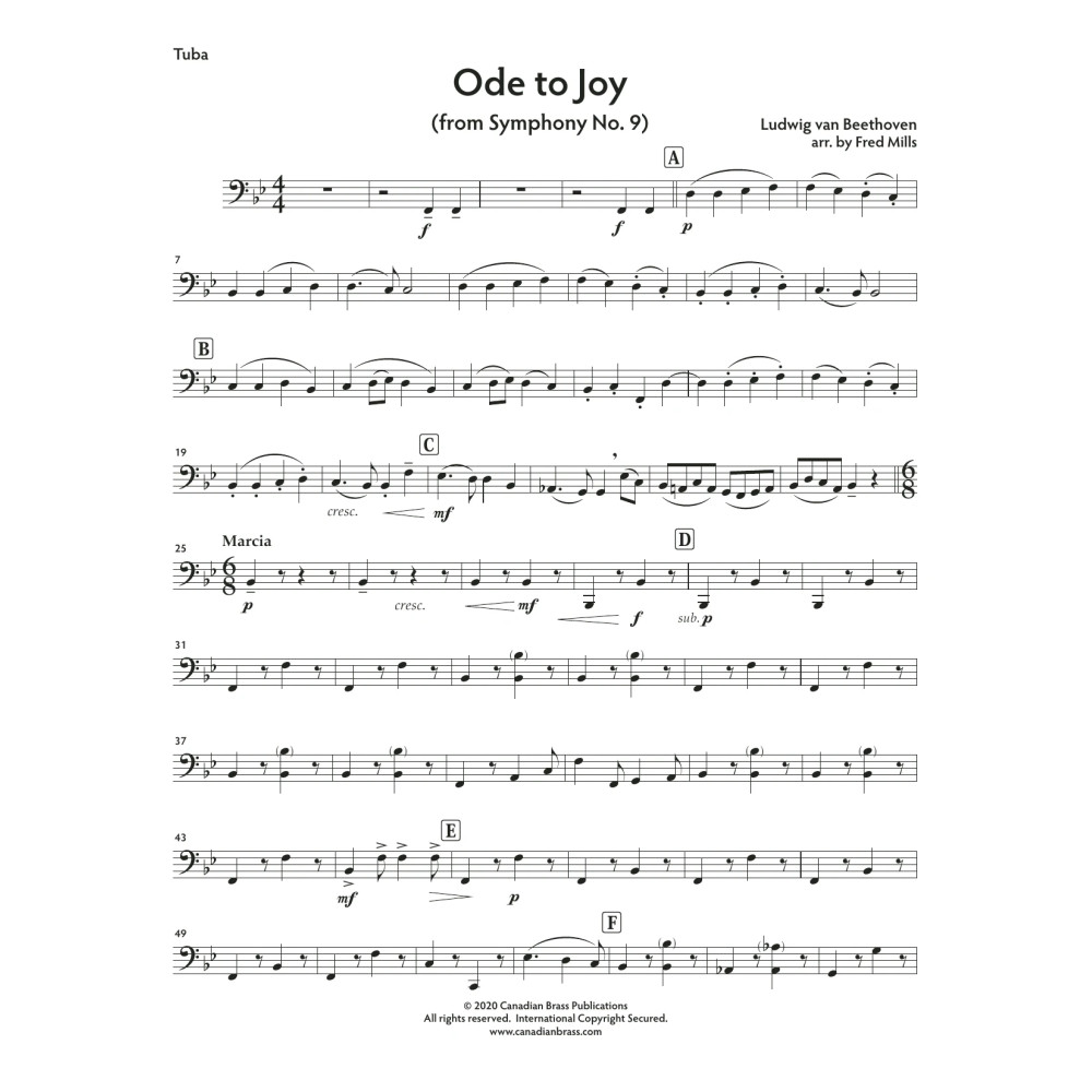 Ode to Joy - Tuba