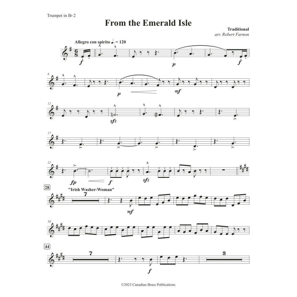 From The Emerald Isle - Bb Trumpet 2