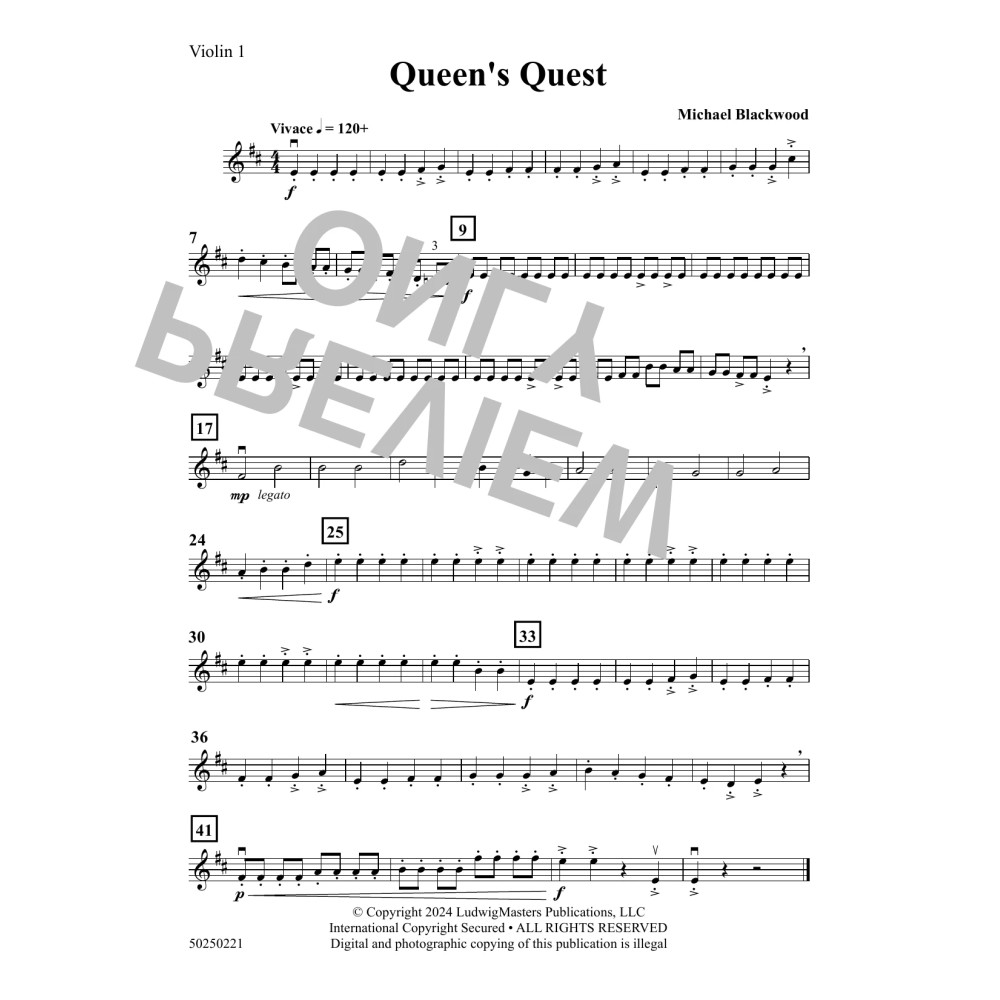 Queen's Quest - Violin 1