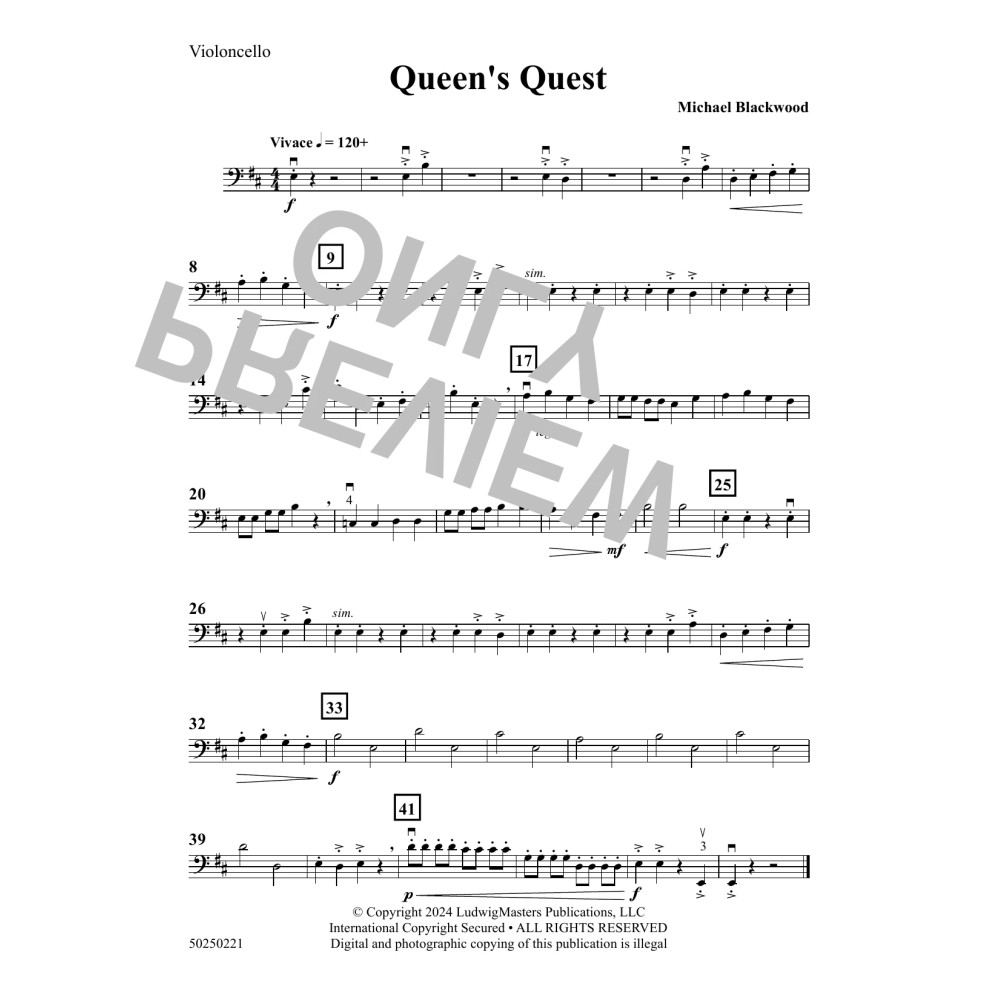 Queen's Quest - Violoncello