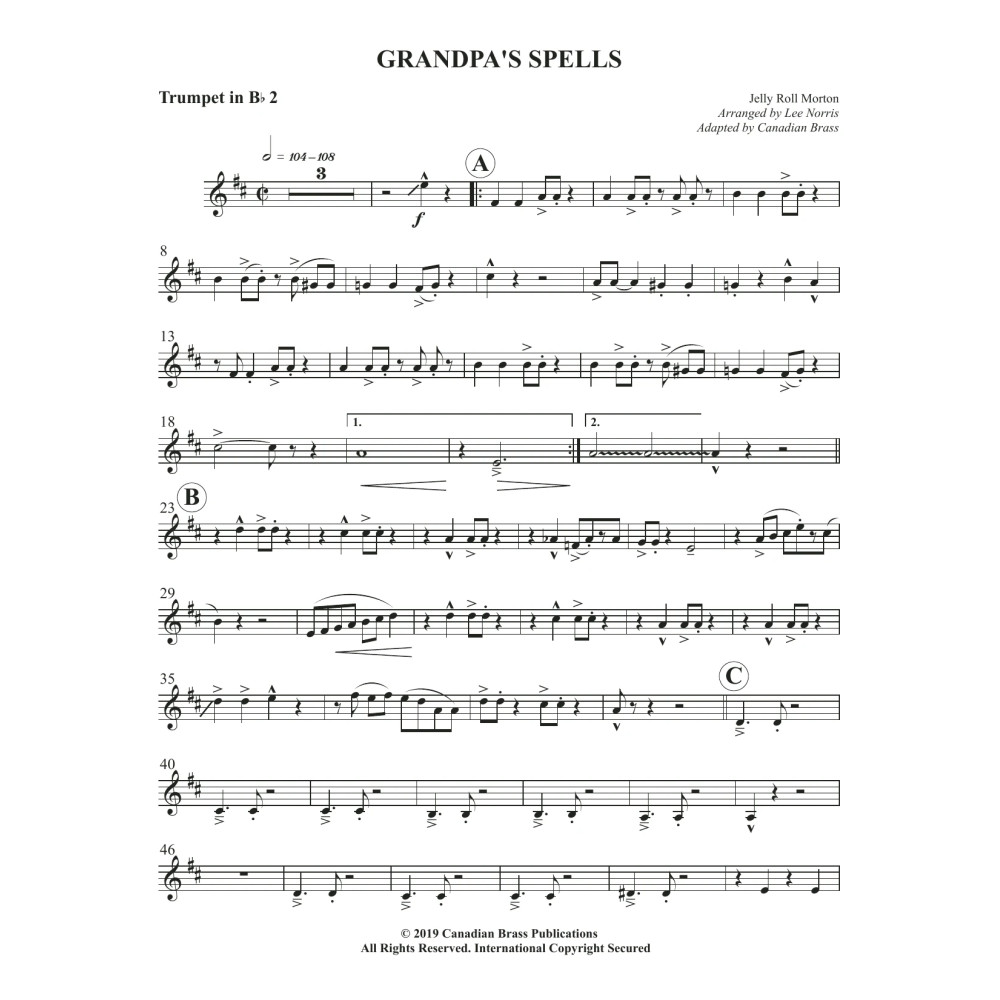 Grandpa's Spells - Bb Trumpet 2