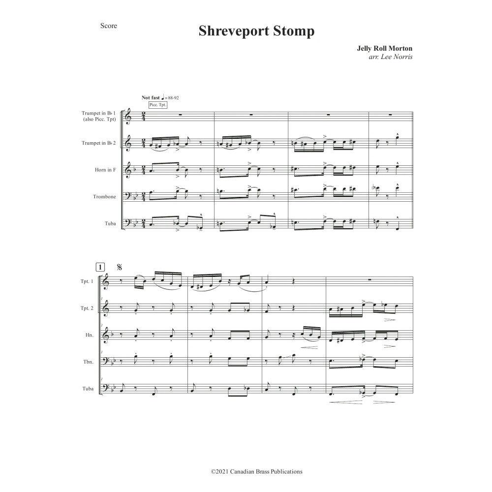 Shreveport Stomp - Full Score