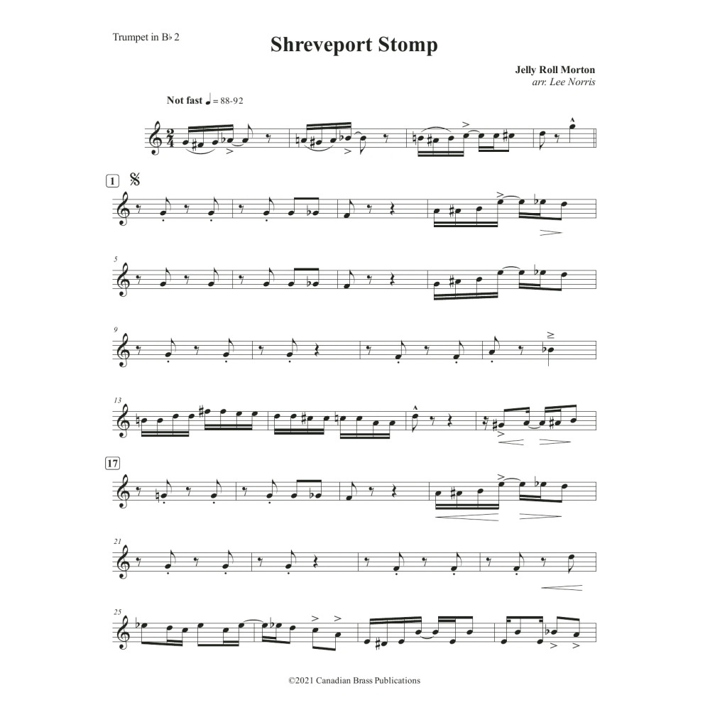 Shreveport Stomp - Bb Trumpet 2