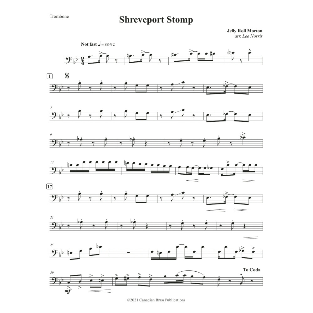 Shreveport Stomp - Trombone