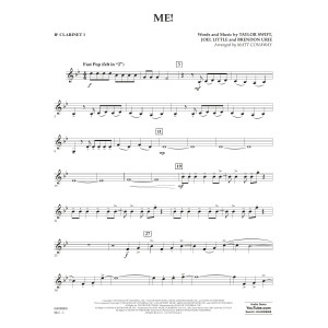 Me! (arr. Matt Conaway) - Bb Clarinet 1