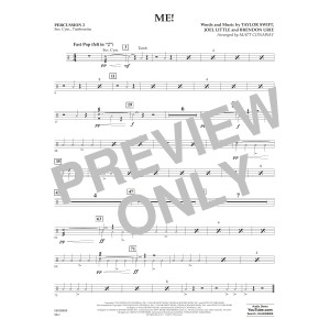 Me! (arr. Matt Conaway) - Percussion 2