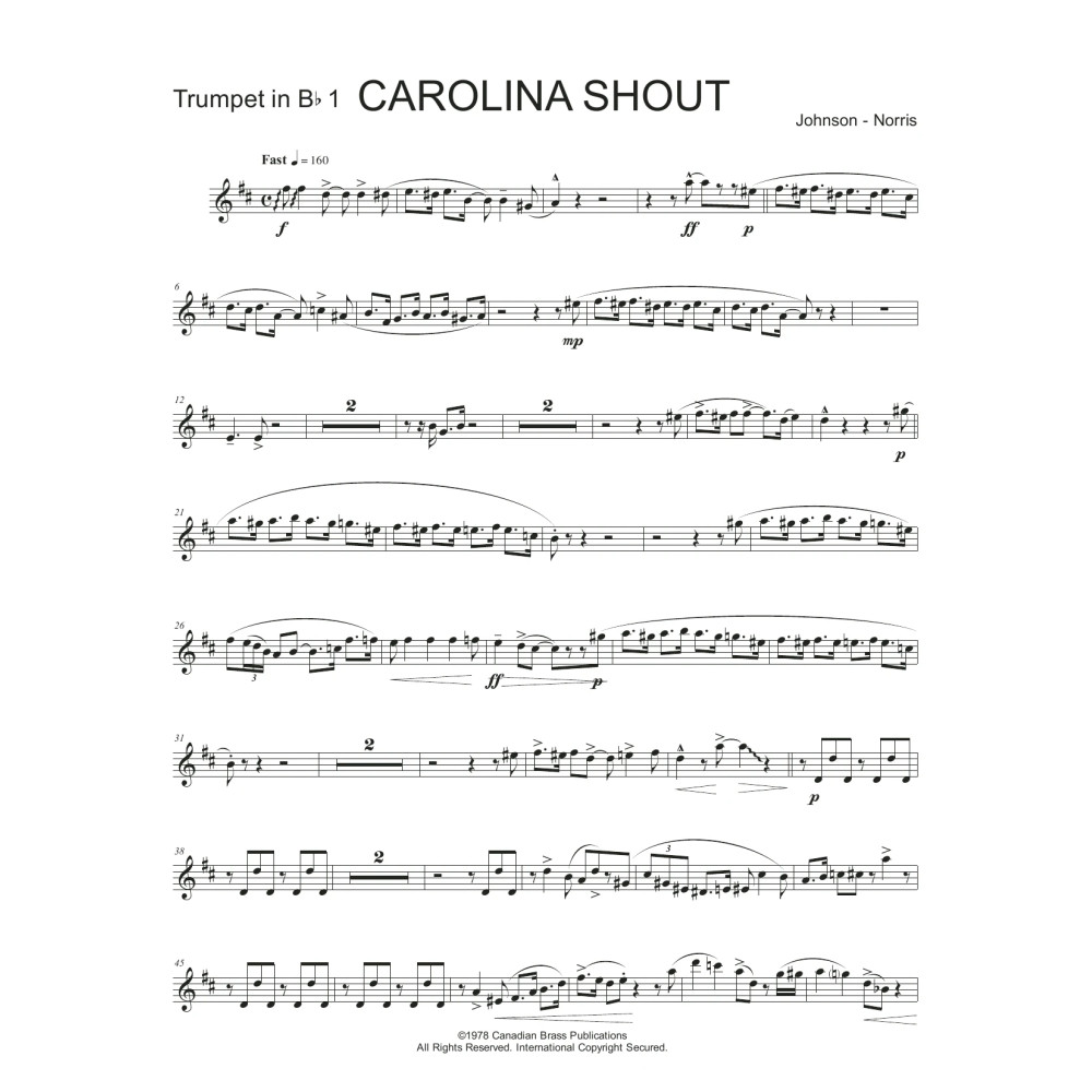 Carolina Shout - Bb Trumpet 1