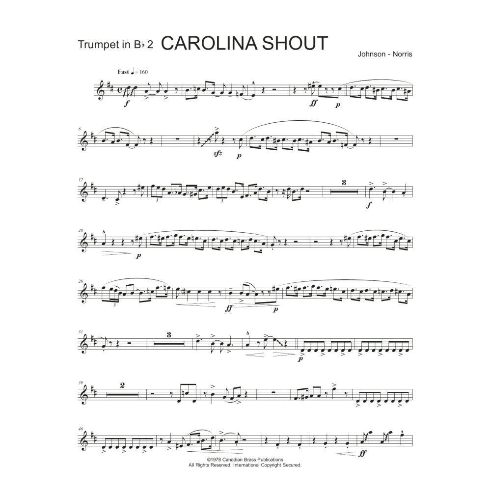 Carolina Shout - Bb Trumpet 2