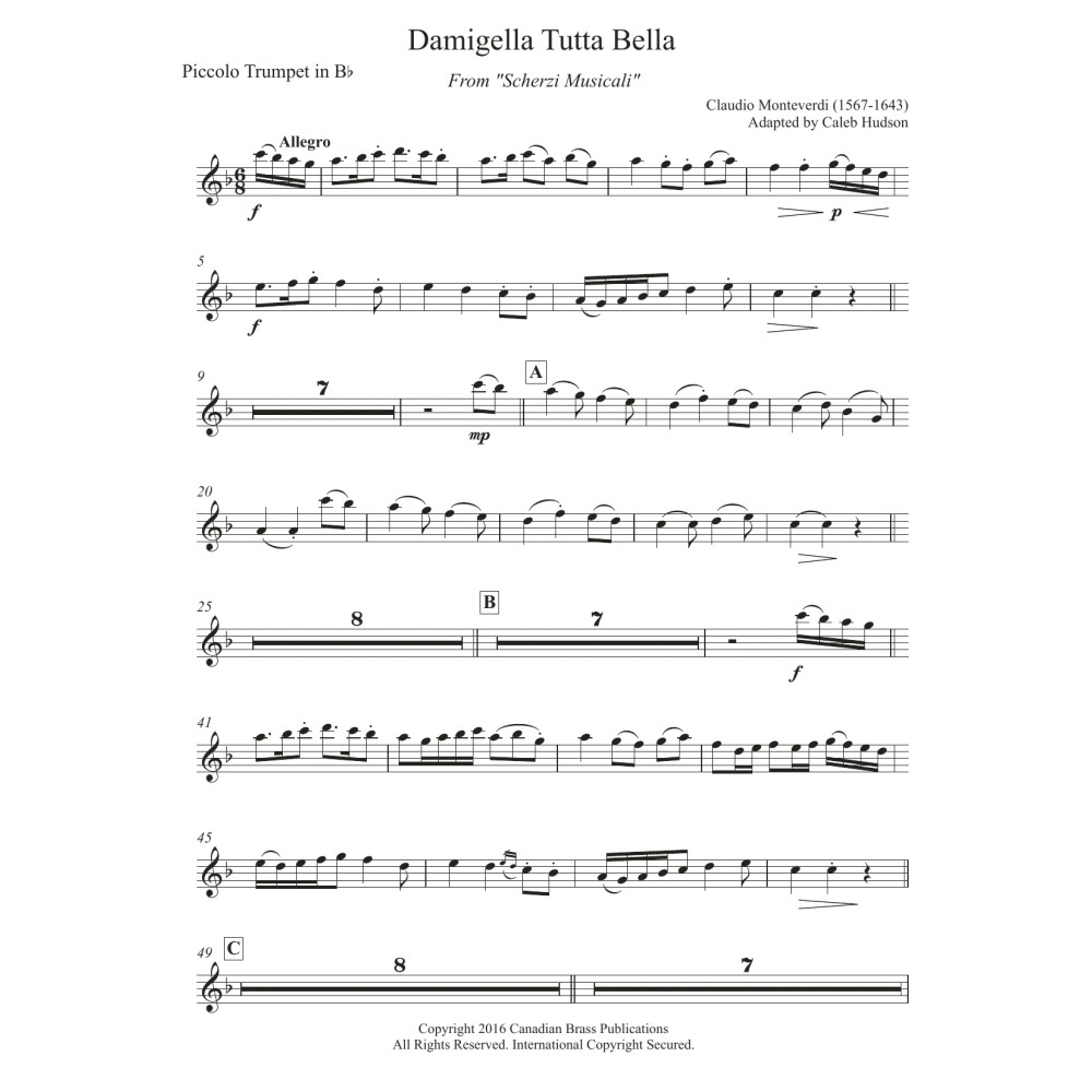 Damigella Tutta Bella - Bb Piccolo Trumpet