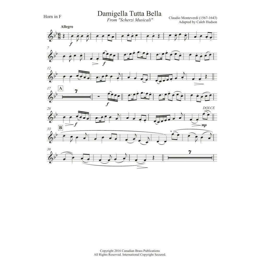 Damigella Tutta Bella - F Horn