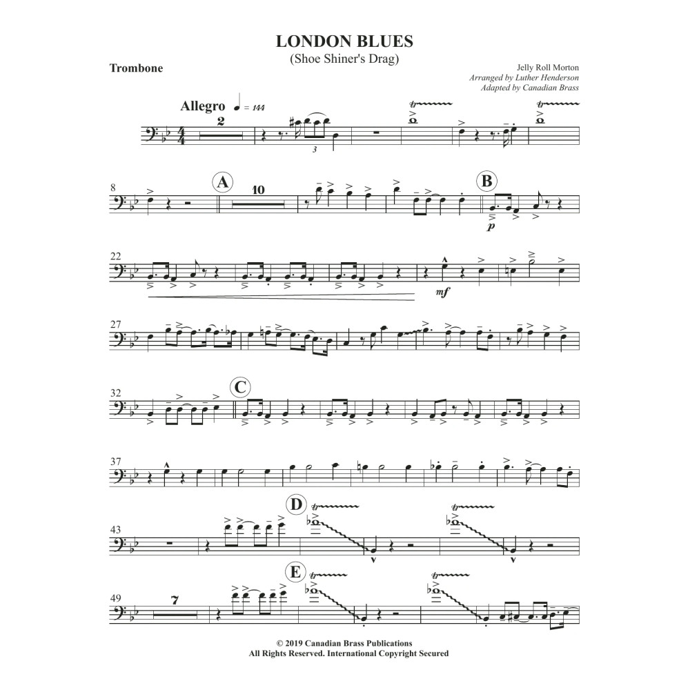 London Blues - Trombone
