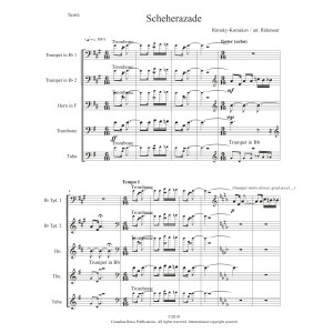 Scheherezade - Full Score