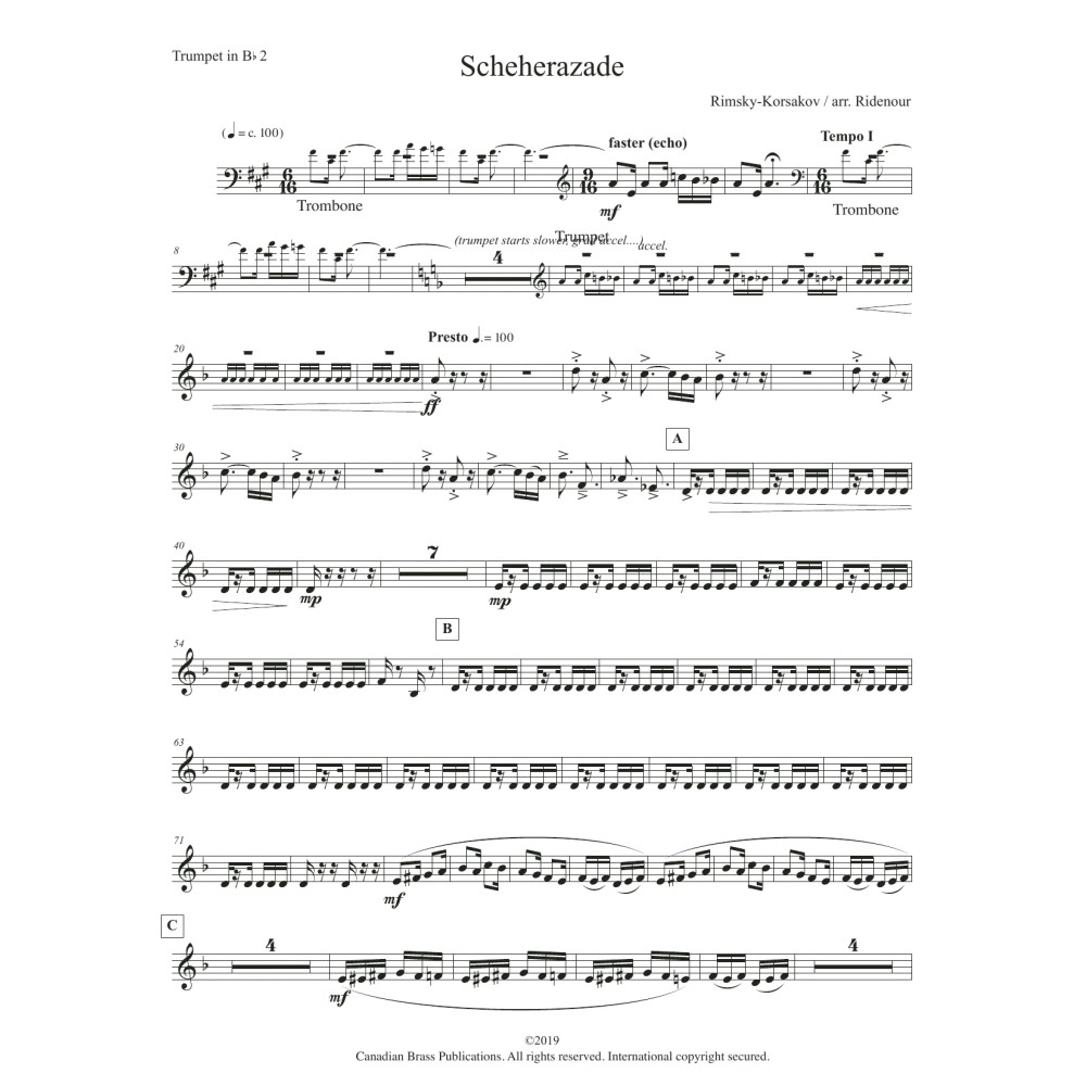 Scheherezade - Bb Trumpet 2