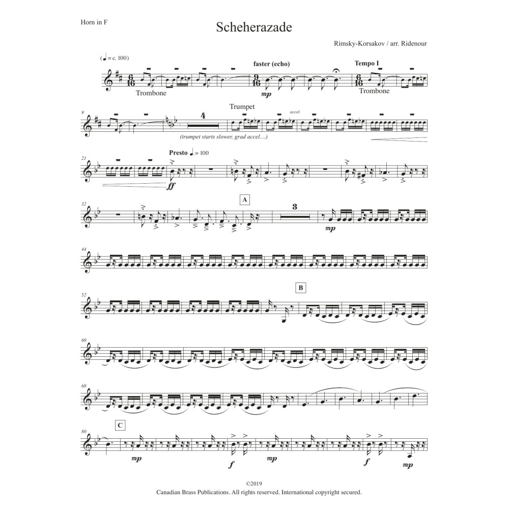 Scheherezade - F Horn