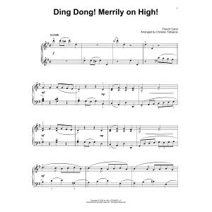 Ding Dong! Merrily On High! (arr. Christos Tsitsaros)