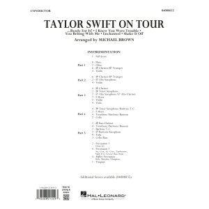 Taylor Swift On Tour - Conductor Score (Full Score)