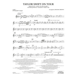 Taylor Swift On Tour - Pt.1 - Bb Clarinet/Bb Trumpet