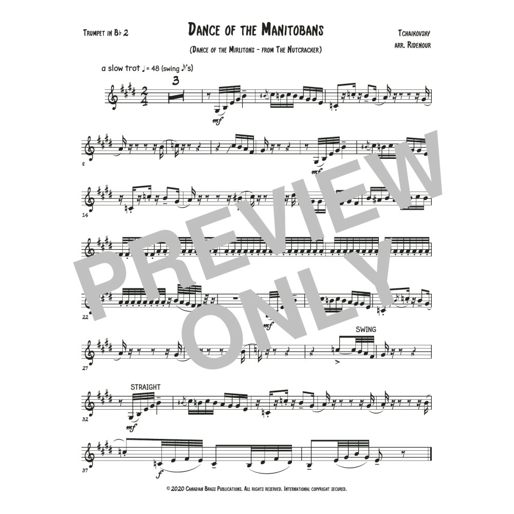 Dance of the Manitobans - Bb Trumpet 2