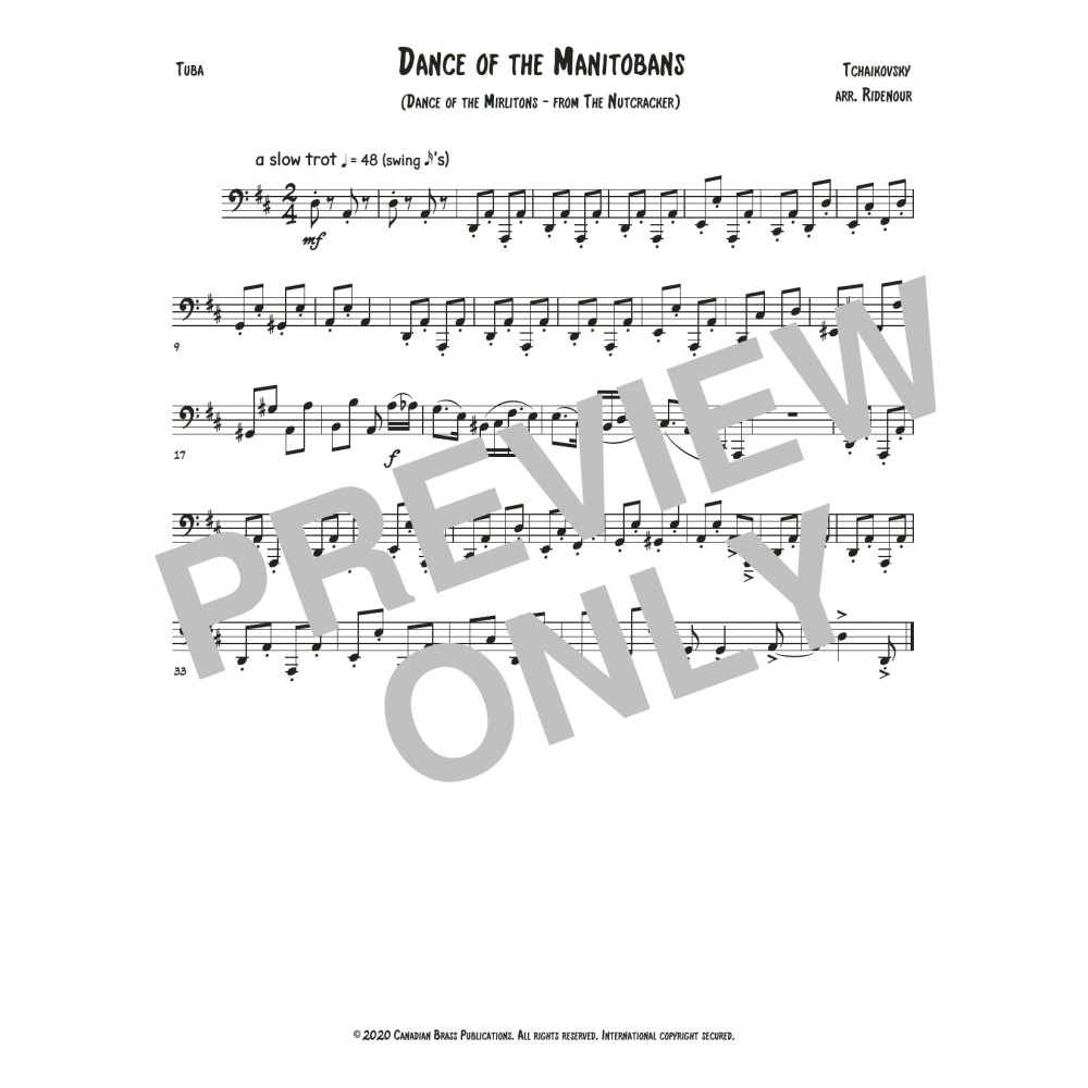 Dance of the Manitobans - Tuba