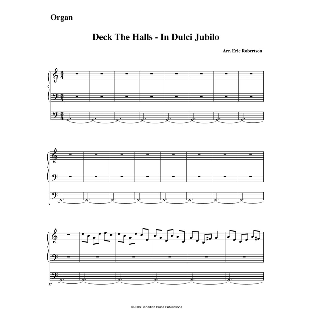 Deck the Halls - In Dulci Jubilo (with Organ) - Organ