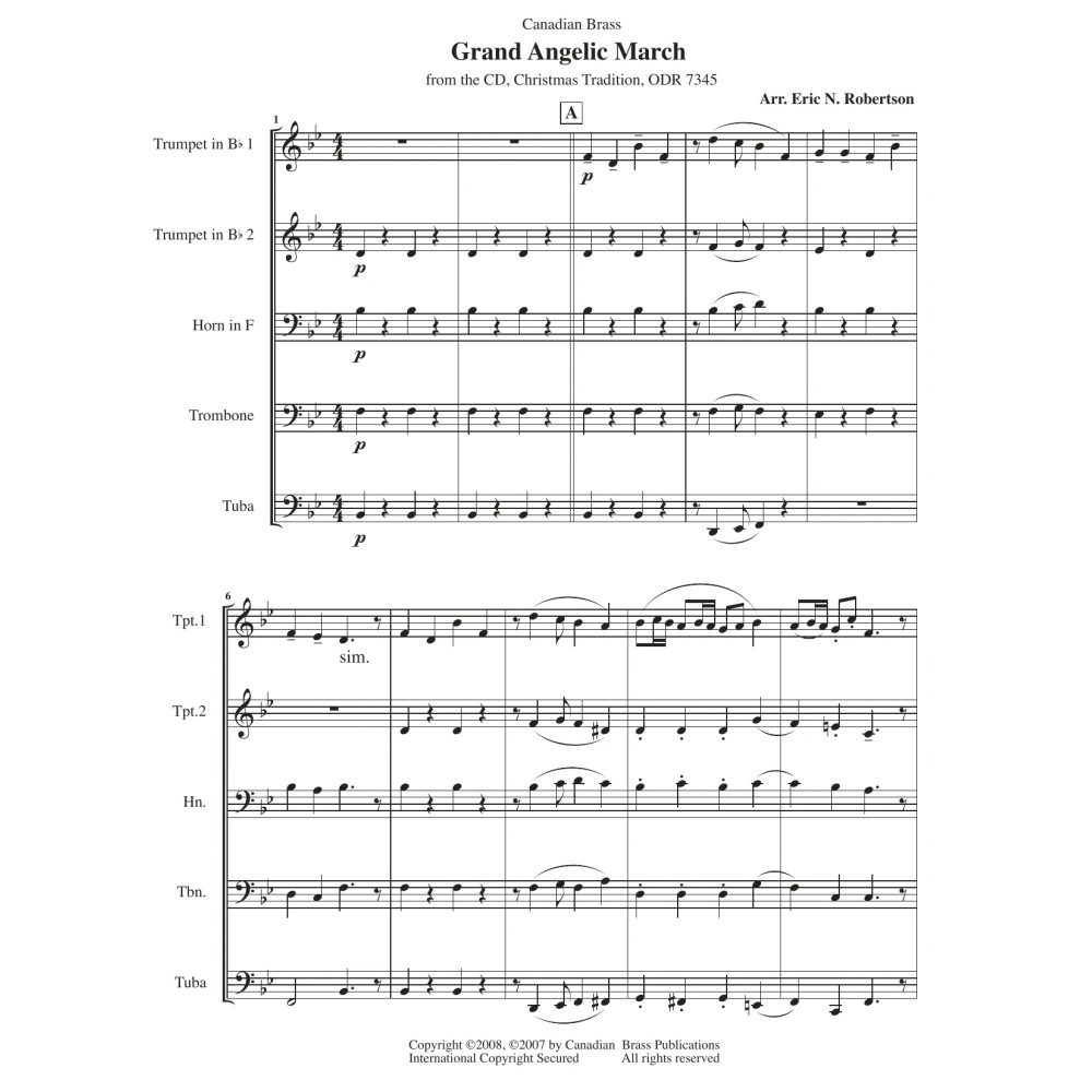 Grand Angelic March - Full Score
