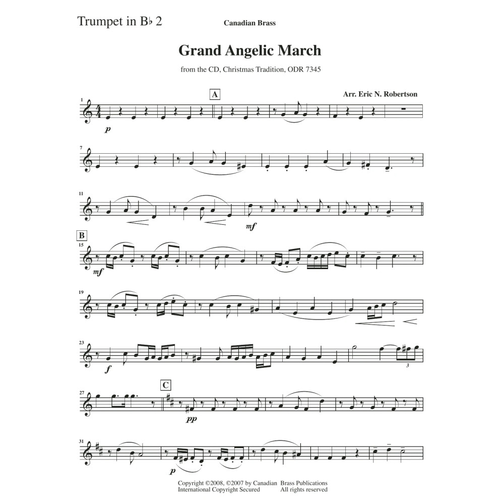 Grand Angelic March - Bb Trumpet 2