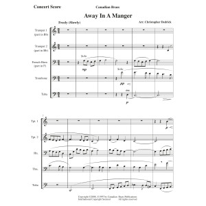 Away In A Manger - Full Score